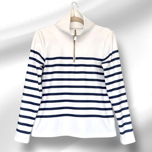 Dudley Stephens Manchester Striped Pullover Velvet Morning Terry XS NWT - Picture 6 of 9